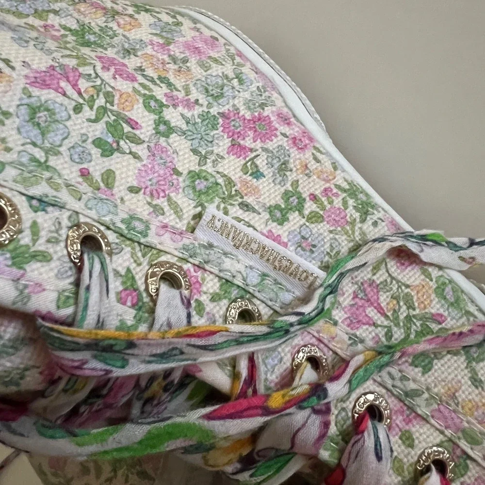LoveShackFancy‎ x Superga 2795 High-Top Sneakers Floral Pink Green